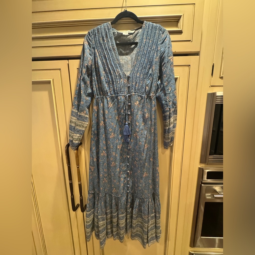 Veronica Beard, Blue Floral Dress, Size Small